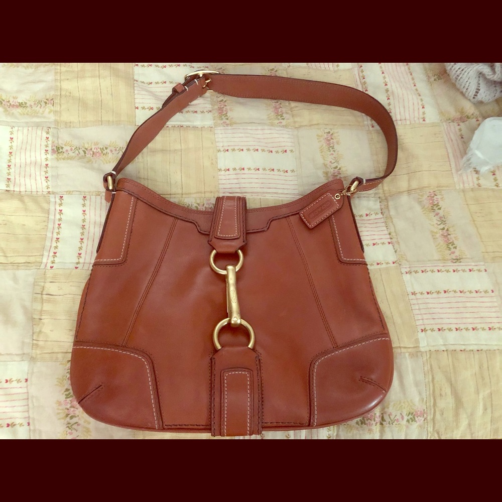 Small Coach Leather Handbag!